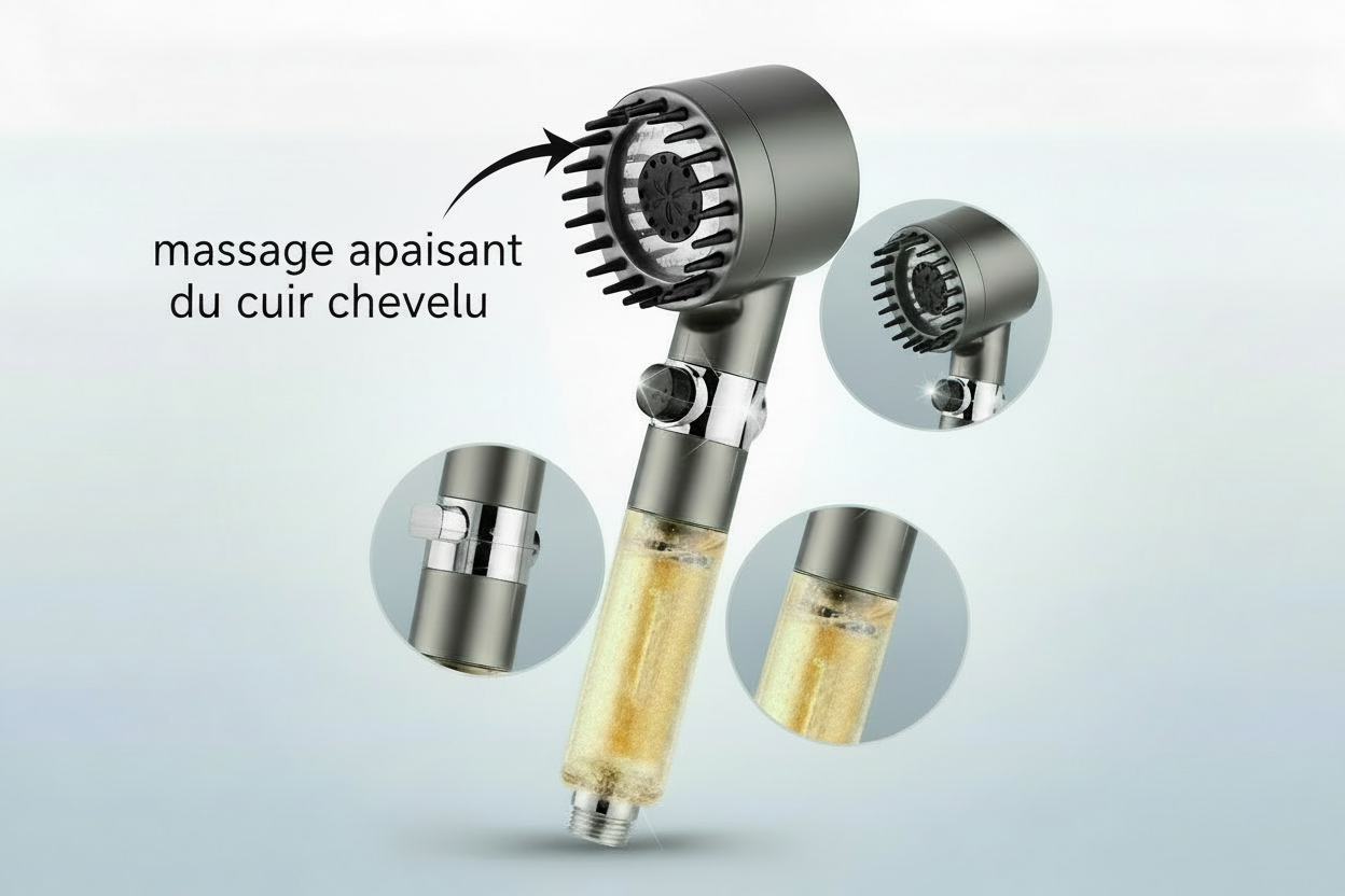 Pommeau de Douche Filtrant